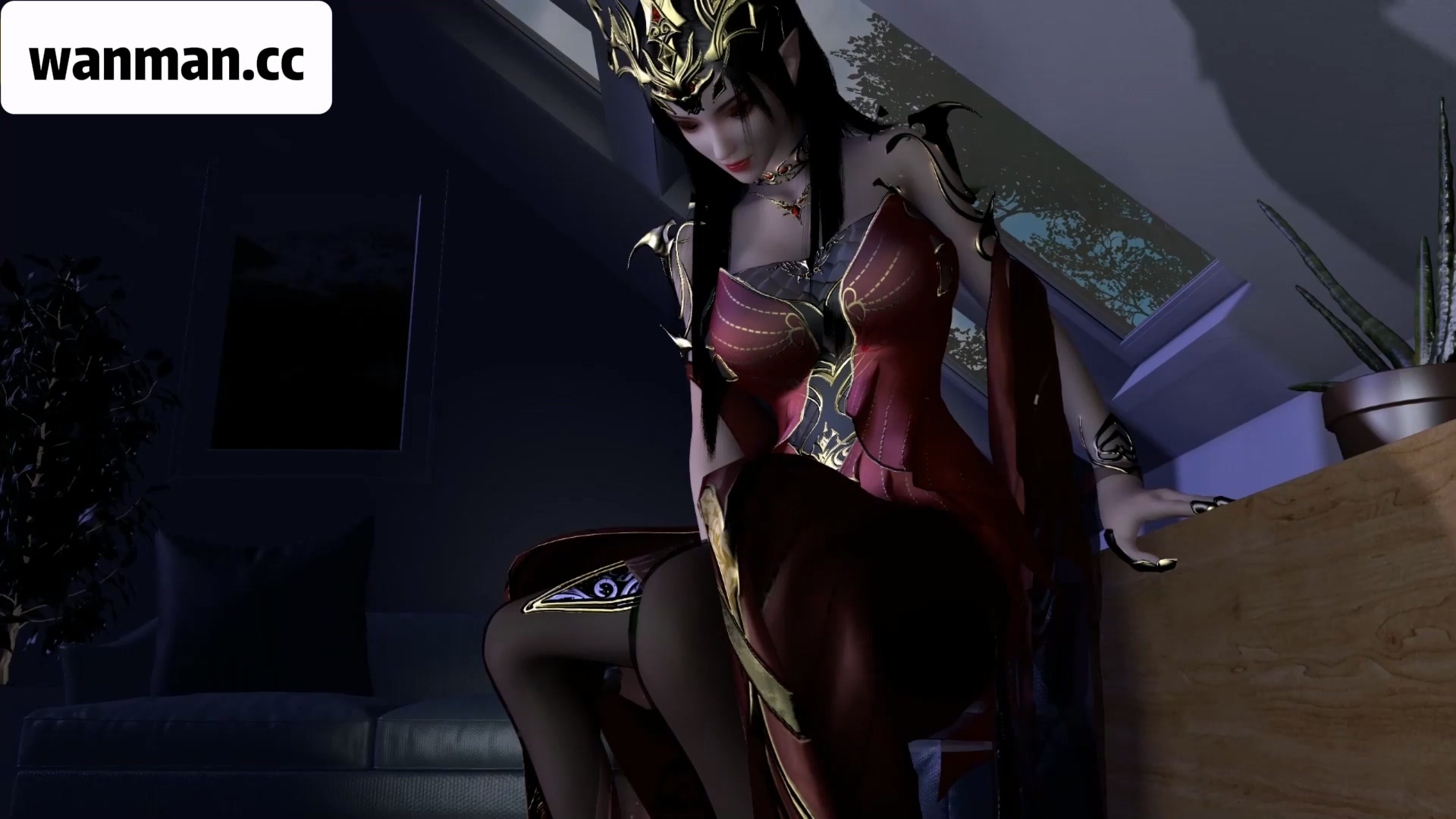 [393] VAM-斗破苍穹-美杜莎-长老的胁迫-晚漫-共享AI国漫精致绘画AI高清视频